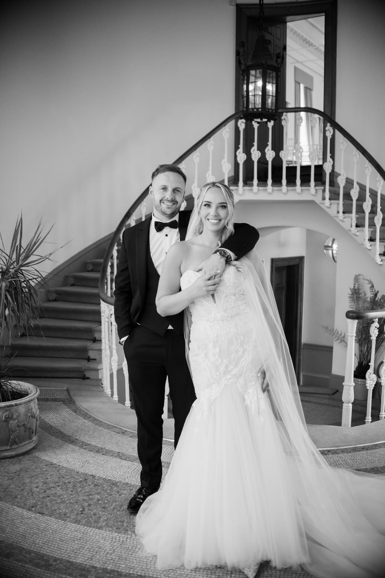 Hannah & Tom photographed at Hawkstone Hall, Shropshire